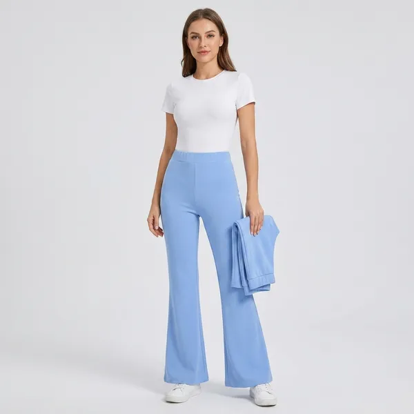 Blue_Hosiery_Wide_Length_Pants_For_Women
