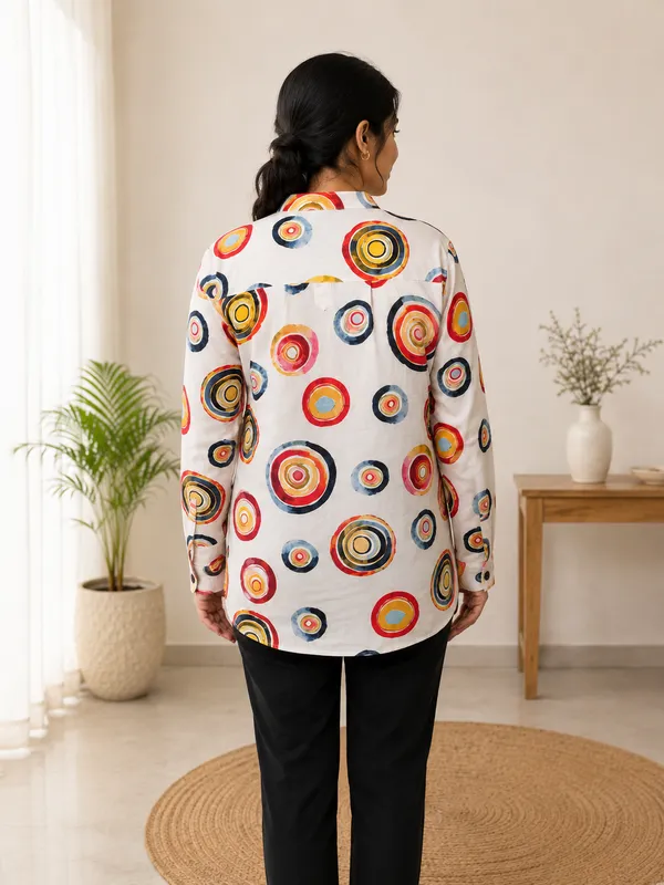 White_Premium_Rayon_Top_For_Women
