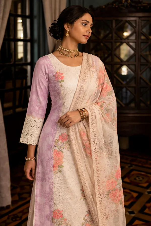 Off_White_Cotton_Straight_Floral_Print_Kurta_Set_For_Women