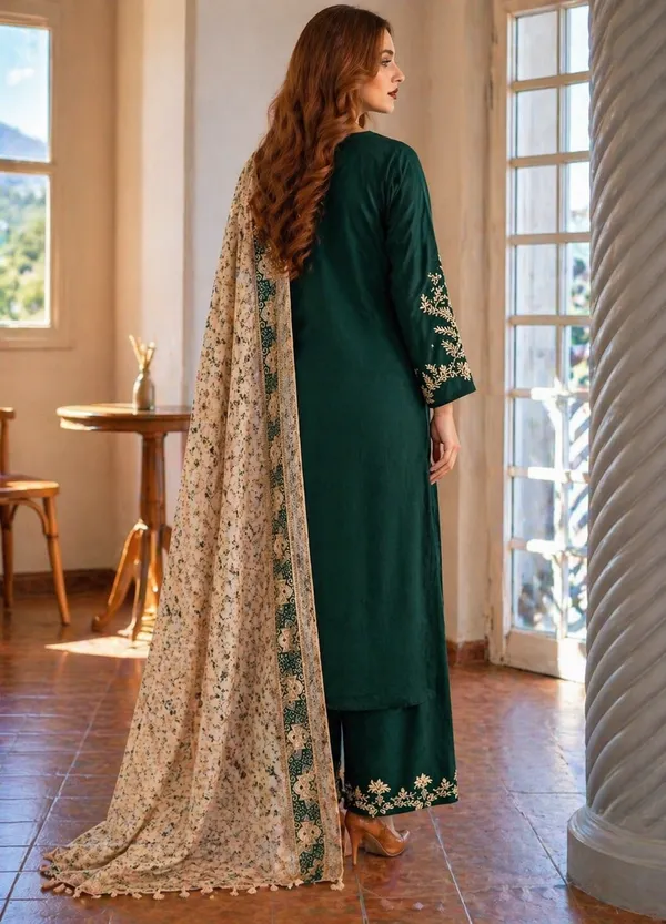 Green_Rayon_Straight_Embroidered_Kurta_Set_For_Women