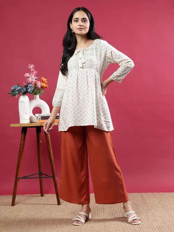 Orange_Premium_Cotton_Trousers_For_Women