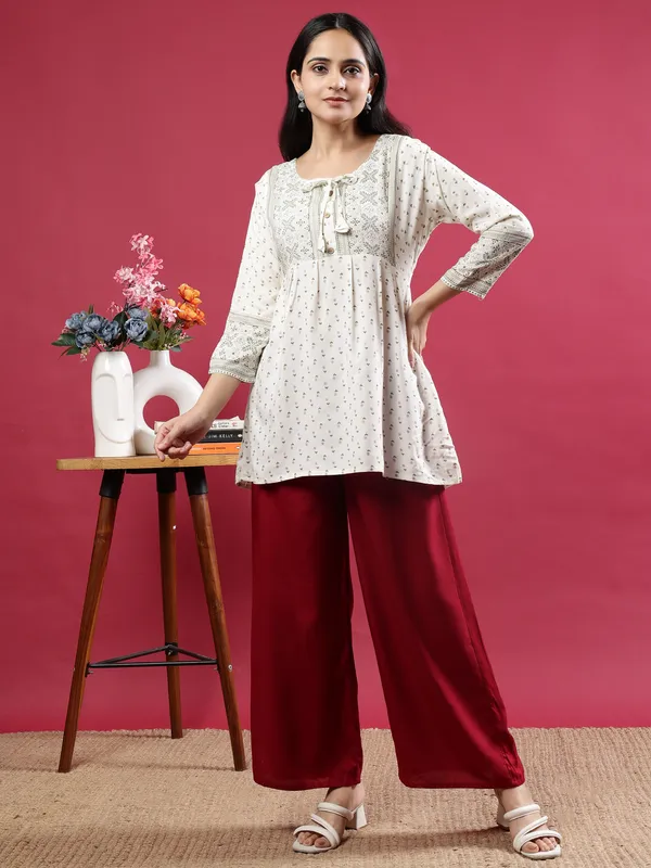 Red_Premium_Cotton_Trousers_For_Women