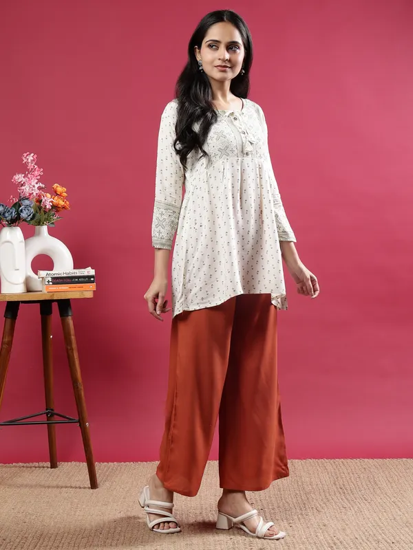Orange_Premium_Cotton_Trousers_For_Women