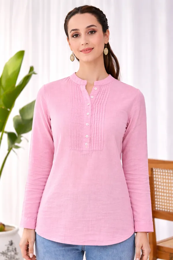 Pink_Cotton_Straight_Fit_Solid_Tunic_For_Women