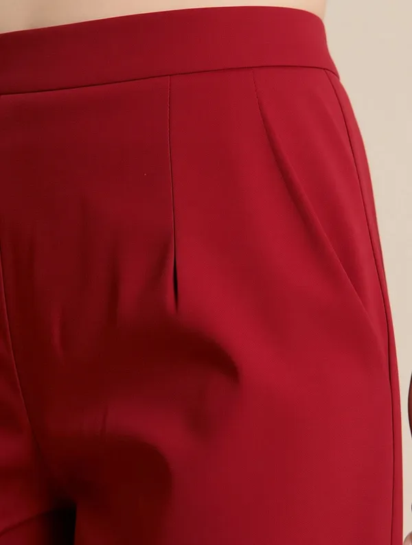 Maroon_Premium_Cotton_Trousers_For_Women