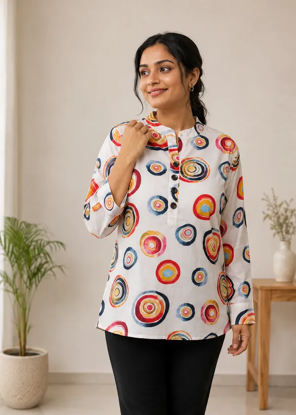 White_Premium_Rayon_Top_For_Women