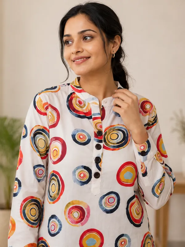 White_Premium_Rayon_Top_For_Women