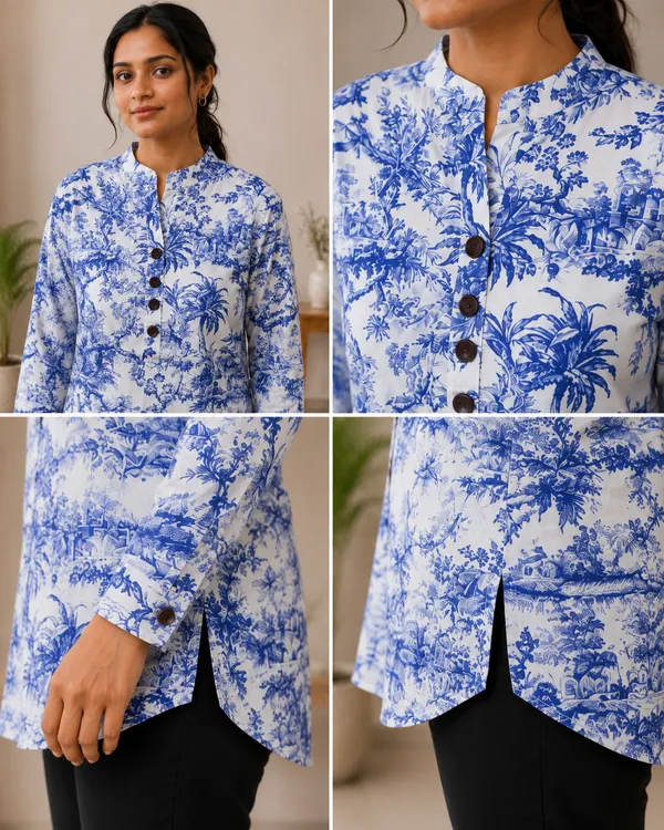 Blue_Premium_Rayon_Top_For_Women