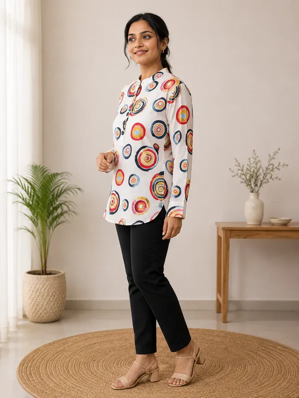 White_Premium_Rayon_Top_For_Women
