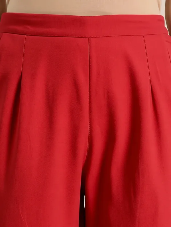 Red_Premium_Cotton_Trousers_For_Women