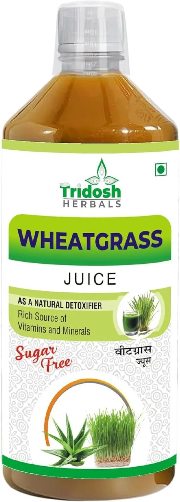 TRIDOSH_HERBALS_Wheatgrass_Juice|Rich_In_Iron_&_Vitamins|Help_Detox_&Digestion|Immunity_&_Energy_(1_L)