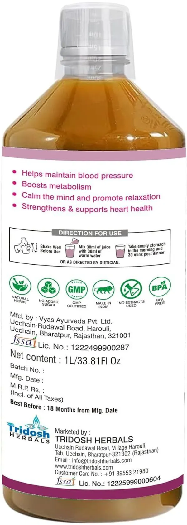TRIDOSH_HERBALS_Bp_Care_Juice_–_Natural_Herbal_Juice_For_Heart_&_Blood_Pressure_Support_(1_L)
