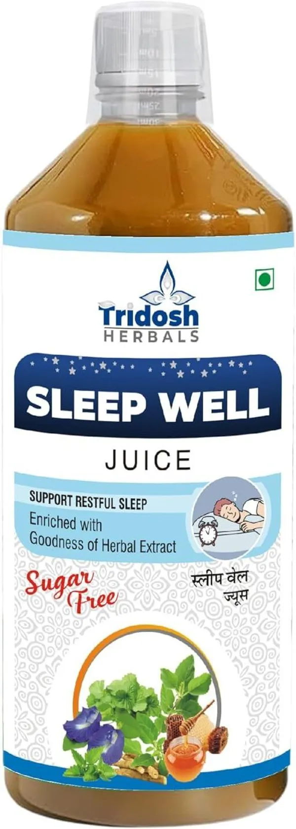TRIDOSH_HERBALS_Sleep_Well_Juice_1L_|_Ayurvedic_Herbal_Relaxation_Drink_(1_L)
