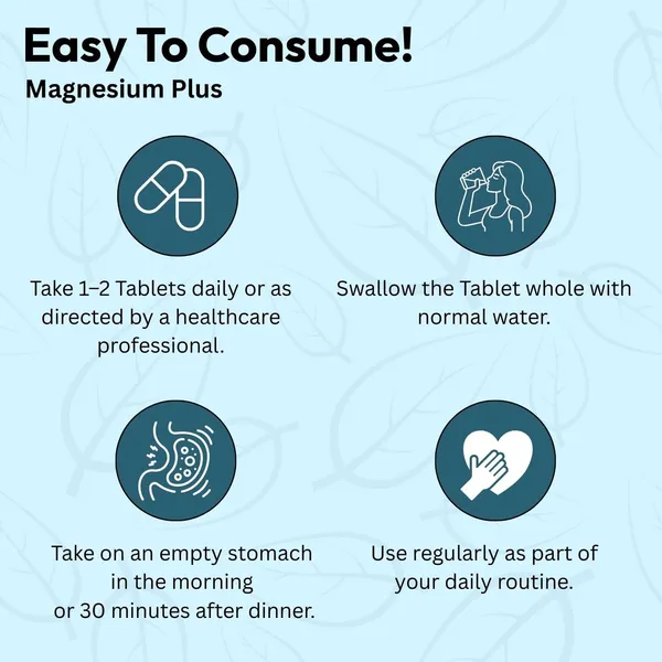 TRIDOSH_HERBALS_Magnesium_Plus_Tablets|Supports_Nerve_Health,_Muscle_Function_&_Stress_Balance_(60_Tablets)