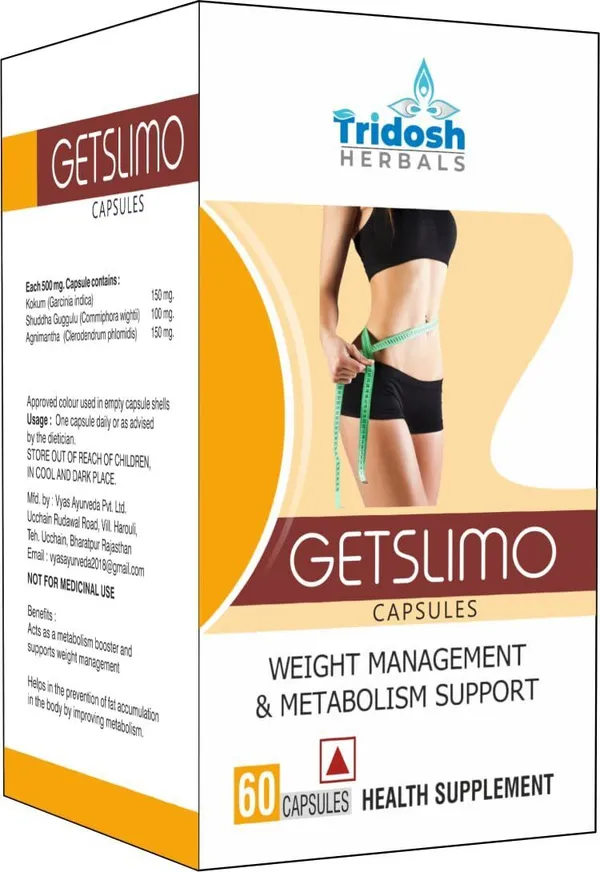 TRIDOSH_HERBALS_Get_Slim_Capsules|Supports_Weight_Management_&_Metabolism|Help_In_Weight_Loss_(60_Capsules)