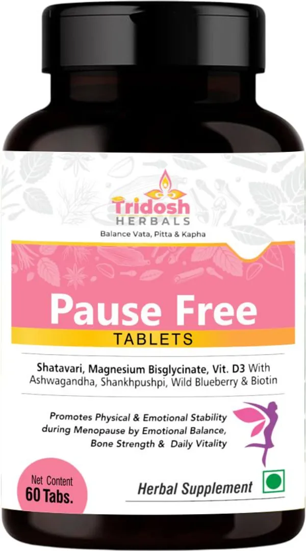 TRIDOSH_HERBALS_Pause_Free_Tablets|Menopause_Support_With_Shatavari,_Ashwagandha_&_Vitamin_D3_(60_Tablets)