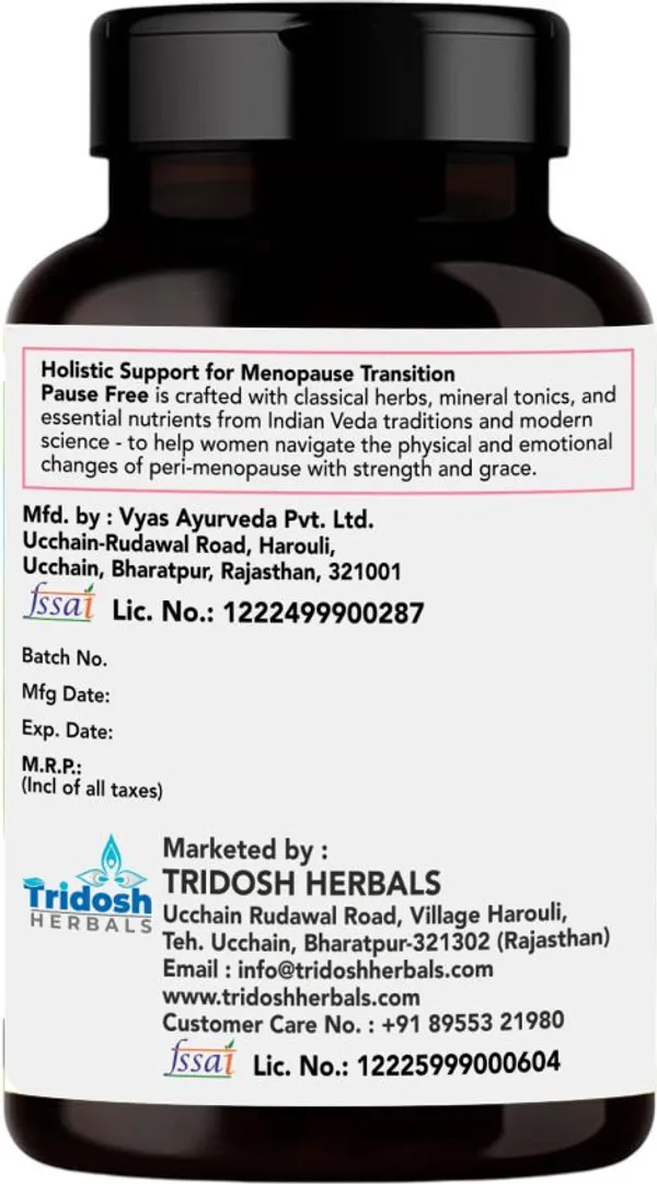TRIDOSH_HERBALS_Pause_Free_Tablets|Menopause_Support_With_Shatavari,_Ashwagandha_&_Vitamin_D3_(60_Tablets)