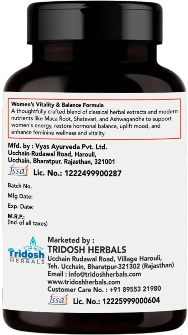 TRIDOSH_HERBALS_She_Care_Capsules|For_Women_Health_Support|Stress_Relief_&_Vitality|Pcod_Relief_(60_Capsules)