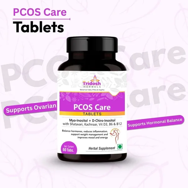 TRIDOSH_HERBALS_Pcos_Tablet|Hormonal_Balance_&_Metabolic_Health_In_Pcos|Myo-Inositol_Supplement_(60_Tablets)