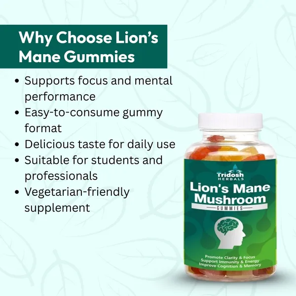 TRIDOSH_HERBALS_Lion’S_Mane_Mushroom_Gummies|Brain_Health,_Memory_&_Mental_Clarity_Support_(60_No)