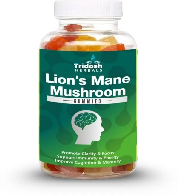TRIDOSH_HERBALS_Lion’S_Mane_Mushroom_Gummies|Brain_Health,_Memory_&_Mental_Clarity_Support_(60_No)