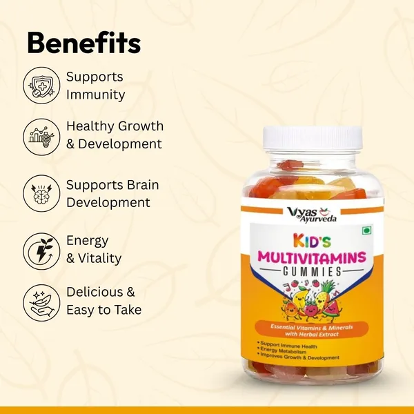 TRIDOSH_HERBALS_Kids_Multivitamin_Gummies|Support_Immunity_&_Brain_Devlopment,Energy_Levels_(60_No)