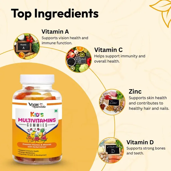 TRIDOSH_HERBALS_Kids_Multivitamin_Gummies|Support_Immunity_&_Brain_Devlopment,Energy_Levels_(60_No)
