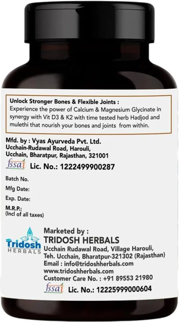 TRIDOSH_HERBALS_Bone_&_Joint_Care_Tablets|Ayurvedic_Formula_For_Strong_Bones_&_Joint_Pain_Relief_(60_Tablets)