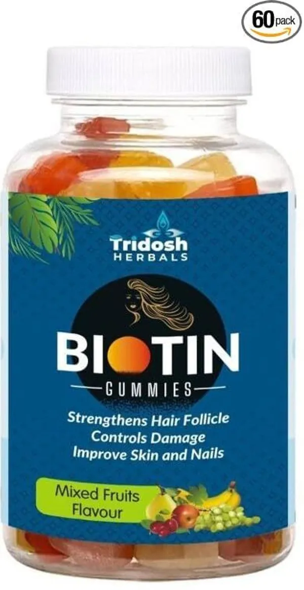 TRIDOSH_HERBALS_Biotin_Gummies_60_Count_|_Biotin_For_Hair,_Skin_&_Nails_(60_No)