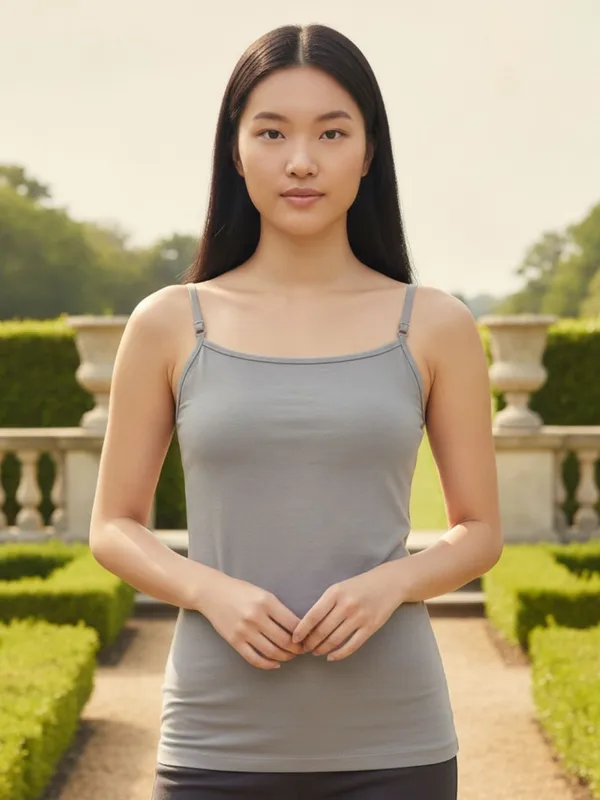Grey_Imported_Fit_Camisole_Tank_Top_For_Women_With_Detachable_And_Adjustable_Straps