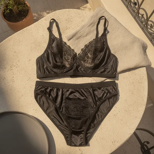 Premium_Black_Satin_Lace_Bra_And_Panty_Set_For_Women