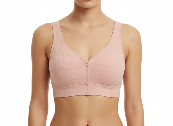 Ribbed_U_Back_Maternity_Front_Open_Snug_Fit_Comfort_Bra_For_Women_Light_Pink
