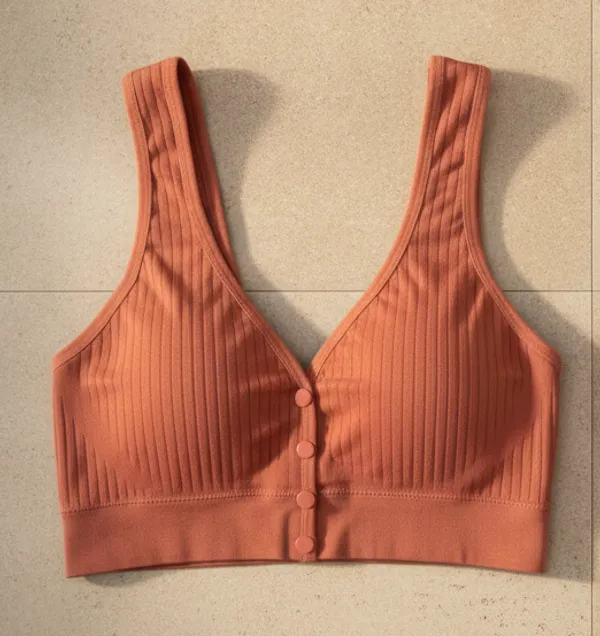 Ribbed_U_Back_Maternity_Front_Open_Snug_Fit_Comfort_Bra_For_Women_Rust