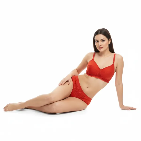 Bridal_Set_Cotton_Lace_Rust_Non_Padded_Bra_And_Panty_Set_For_Women