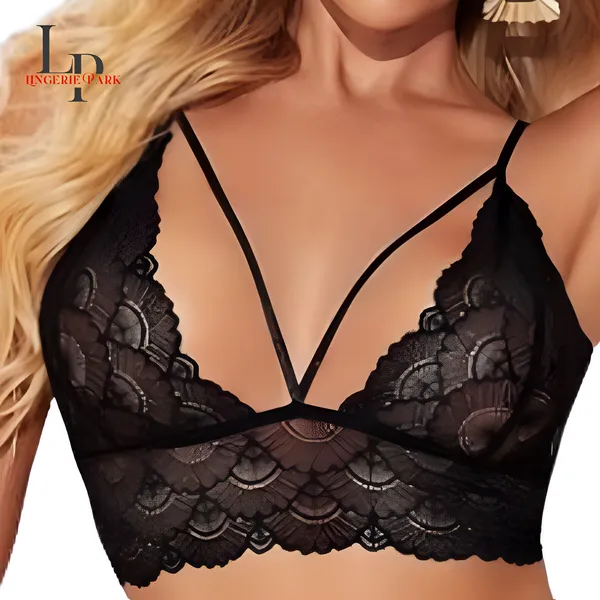 Black_Babydoll_Lace_Strappy_Bralette_For_Women