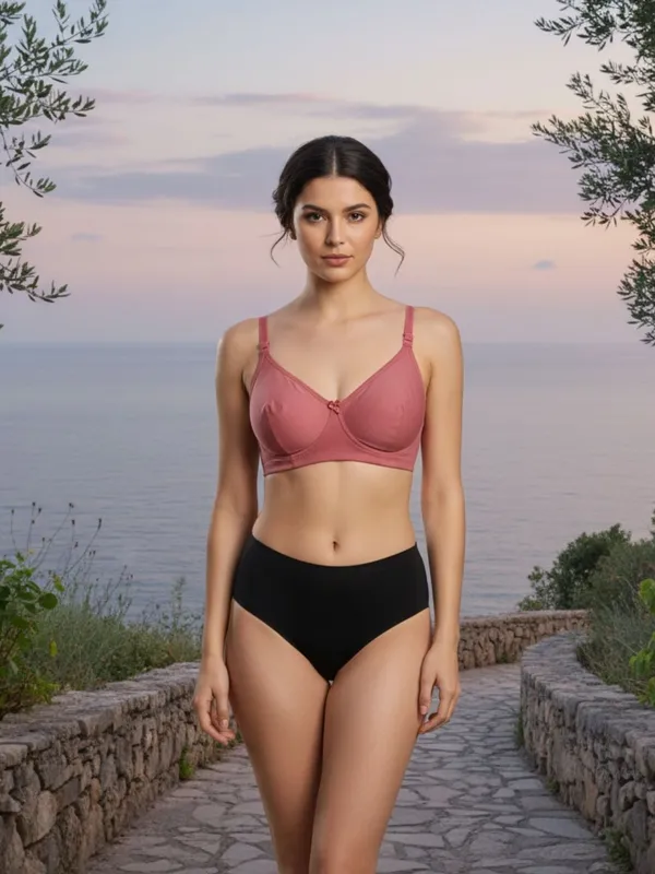 Switchfit_Pink_Non_Padded_Detachable_Strap_Everyday_Bra_For_Women