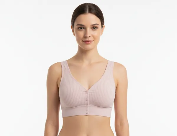 Ribbed_U_Back_Maternity_Front_Open_Snug_Fit_Comfort_Bra_For_Women_Light_Pink