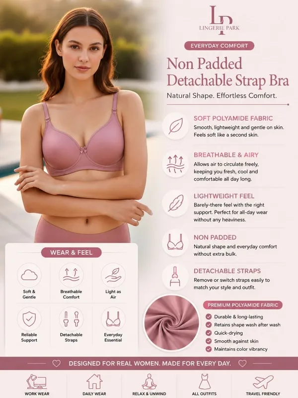 Switchfit_Pink_Non_Padded_Detachable_Strap_Everyday_Bra_For_Women