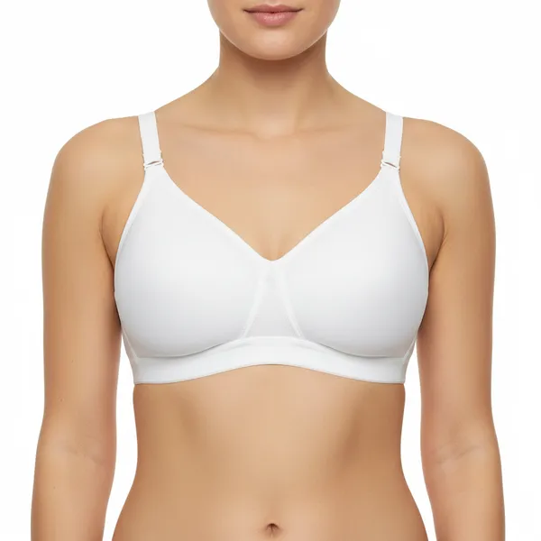 White_Cotton_Non_Padded_Full_Coverage_Bra_For_Women