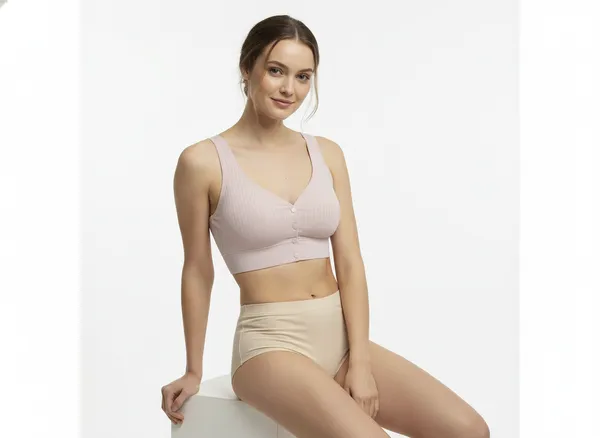 Ribbed_U_Back_Maternity_Front_Open_Snug_Fit_Comfort_Bra_For_Women_Light_Pink