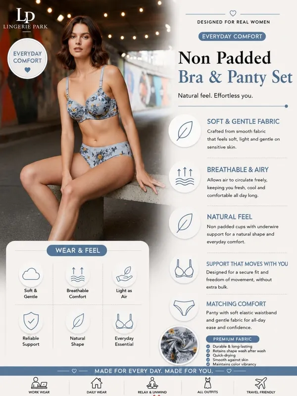 Grey_Floral_Print_Non_Padded_Summer_Print_Bra_And_Panty_Set_For_Women