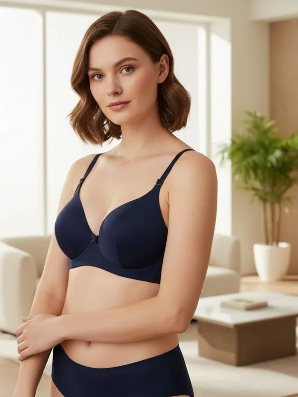 Switchfit_Navy_Blue_Non_Padded_Detachable_Strap_Everyday_Bra_For_Women