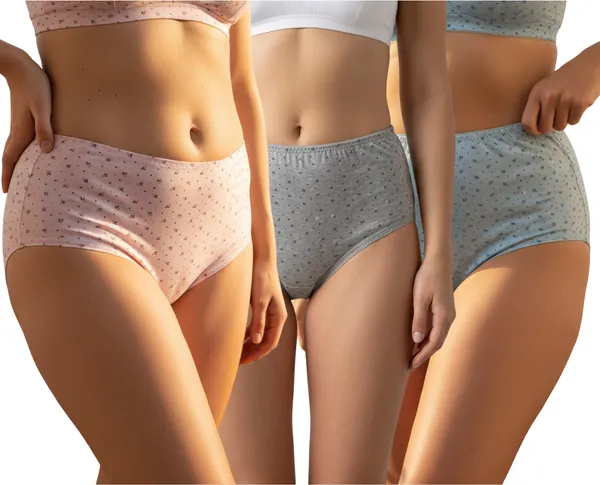 Multicolor_Cotton_Seemless_Printed_High_Waist_Full_Coverage_Briefs_For_Women