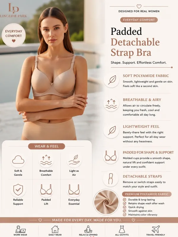 Mauve_Polyamide_Padded_Detachable_Strap_Bra_For_Women