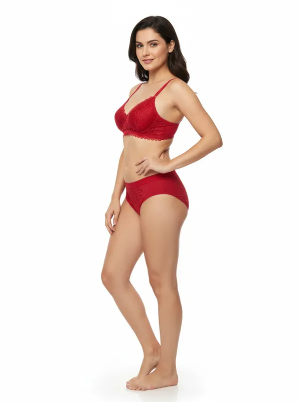 Bridal_Set_Cotton_Lace_Red_Non_Padded_Bra_And_Panty_Set_For_Women
