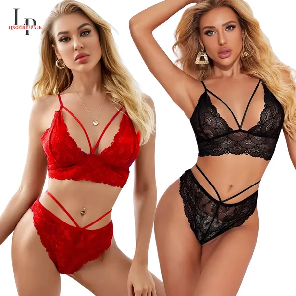 Black_And_Red_Babydoll_Lace_Strappy_Bralette_For_Women