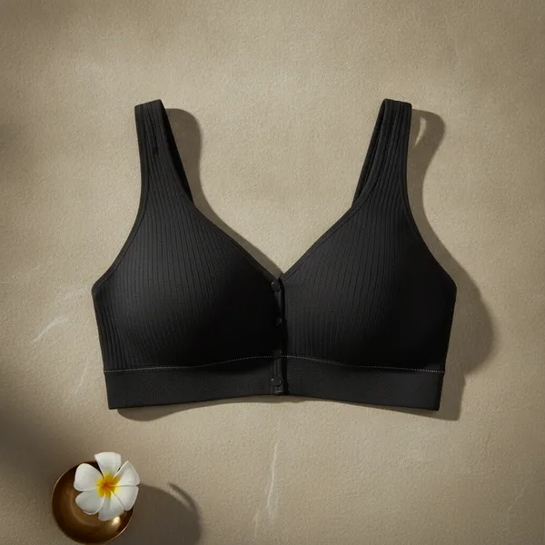 Ribbed_U_Back_Maternity_Front_Open_Snug_Fit_Comfort_Bra_For_Women_Black