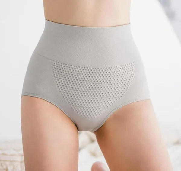 Grey_High_Waist_Seamless_Shaping_Panty_For_Women_Postpartum
