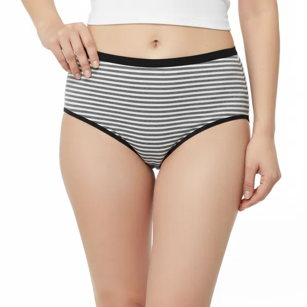 Black_And_White_Cotton_Striped_Imported_High_Waist_Panty_For_Women