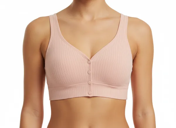 Ribbed_U_Back_Maternity_Front_Open_Snug_Fit_Comfort_Bra_For_Women_Light_Pink